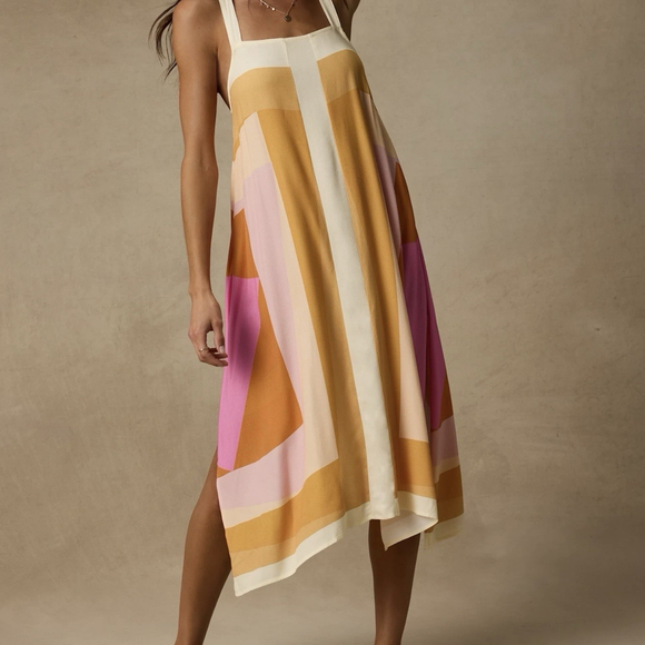 O'Neill Dresses & Skirts - O'Neill Women's Geometric Color block Midi Summer Sun Dress  Size S